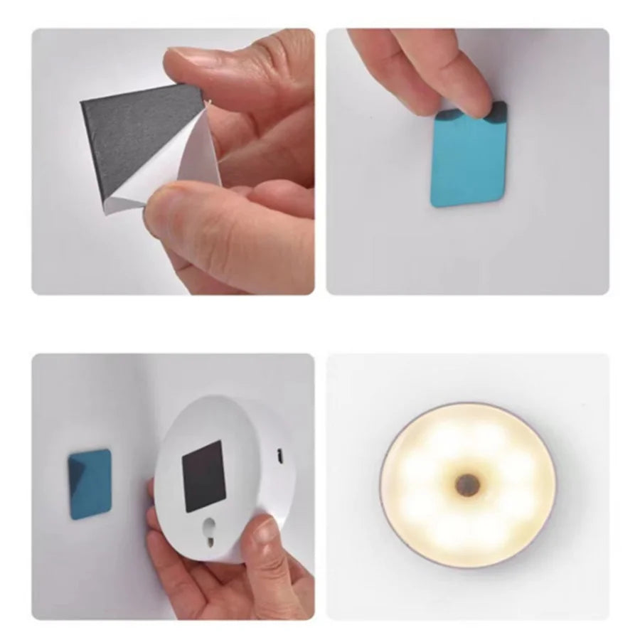 USB Rechargeable PIR Motion Sensor Night Light