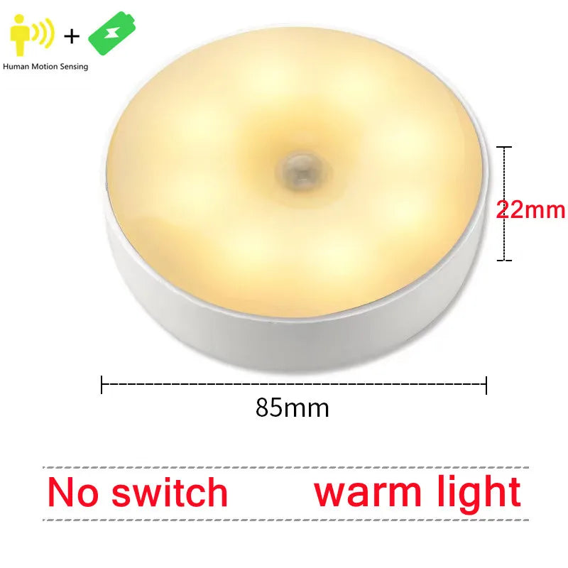 USB Rechargeable PIR Motion Sensor Night Light