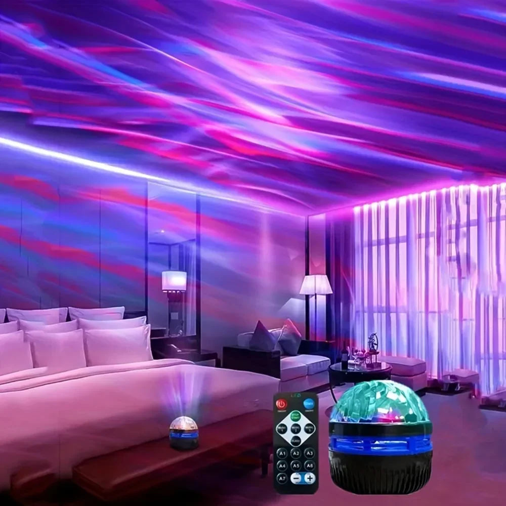 USB-Powered RGB Galaxy Star Projector Night Light