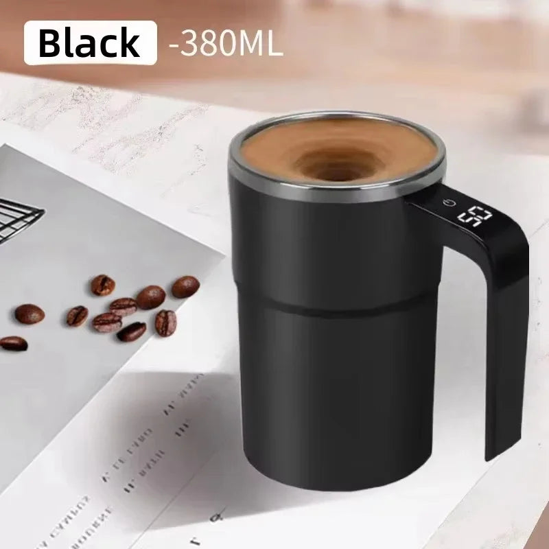 380ml Self-Stirring Coffee Mug with LCD Temperature Display