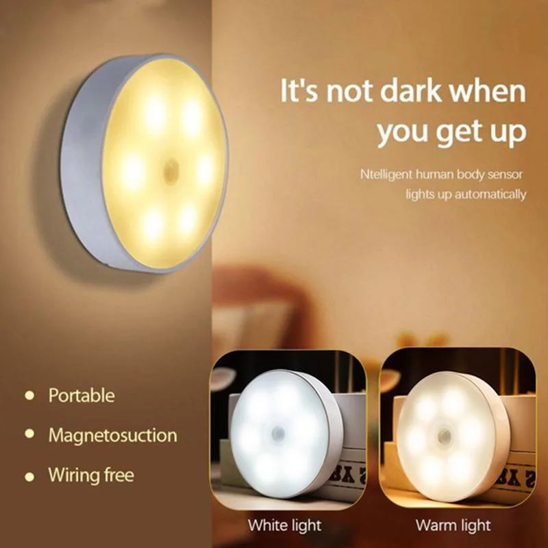 USB Rechargeable PIR Motion Sensor Night Light