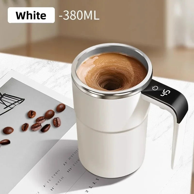 380ml Self-Stirring Coffee Mug with LCD Temperature Display
