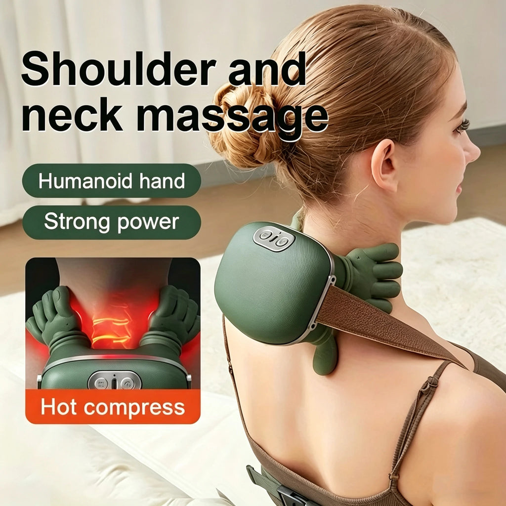 4D Shiatsu Neck and Shoulder Massager with Heat Therapy