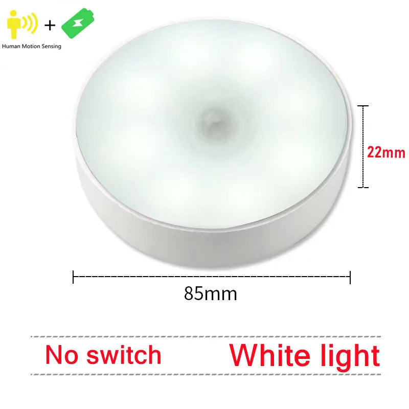 USB Rechargeable PIR Motion Sensor Night Light