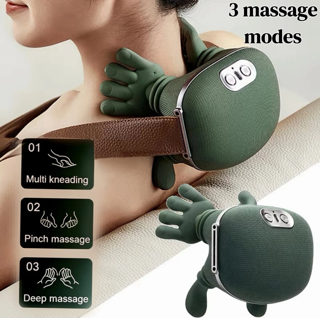 4D Shiatsu Neck and Shoulder Massager with Heat Therapy