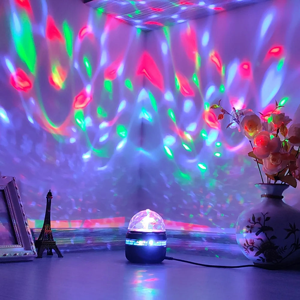 USB-Powered RGB Galaxy Star Projector Night Light