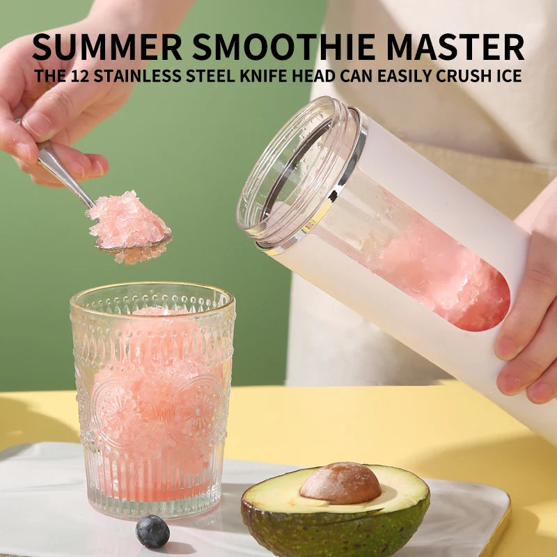 USB-Rechargeable Personal Blender with Stainless-Steel Blades