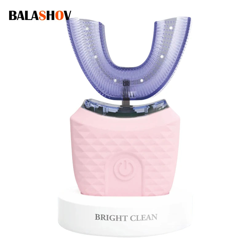 U-Shaped 360° Electric Toothbrush with 4 Brushing Modes