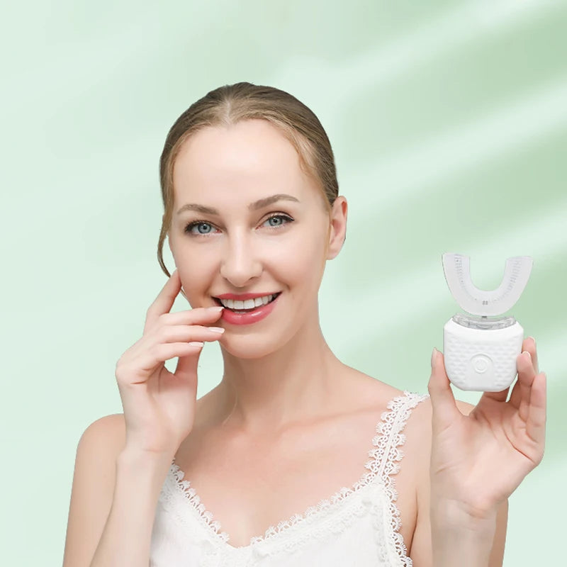 U-Shaped 360° Electric Toothbrush with 4 Brushing Modes