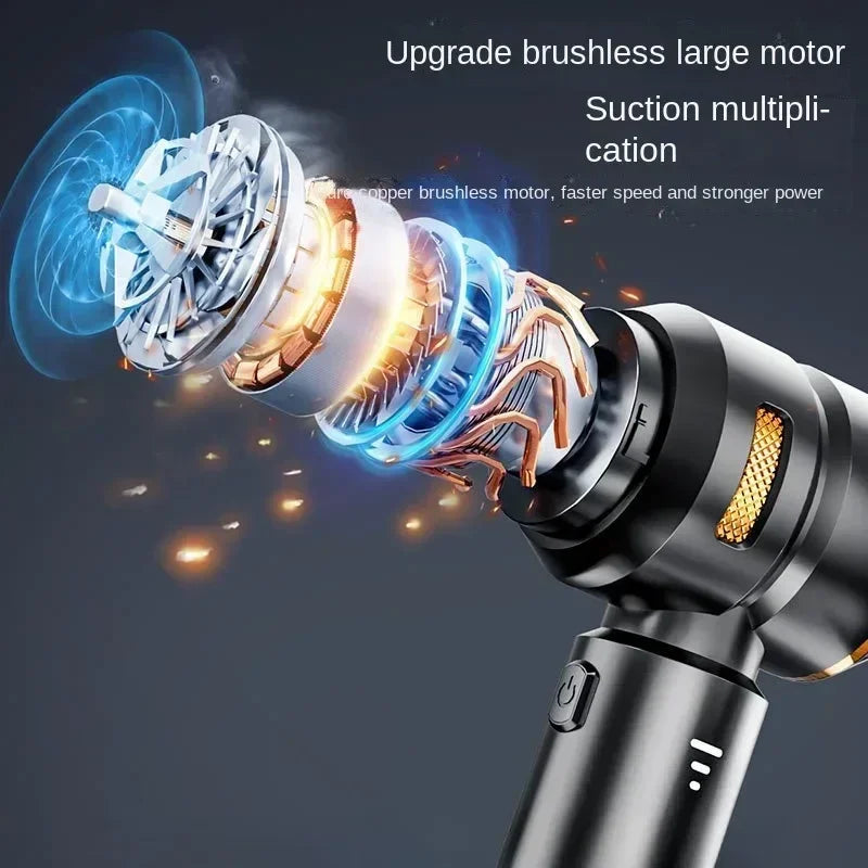 Cordless Handheld Car & Home Vacuum Cleaner with Brushless Motor