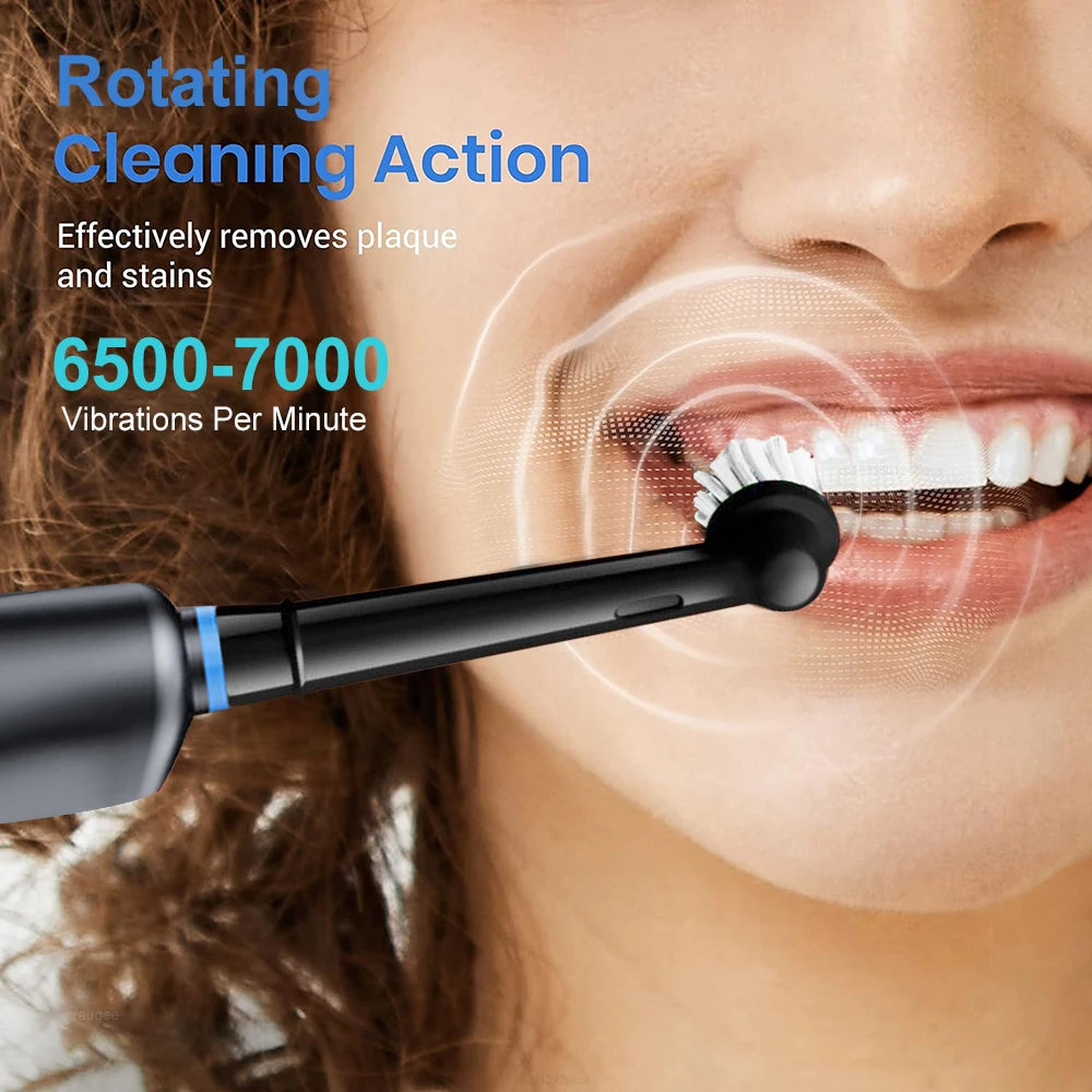 Rechargeable Rotary Electric Toothbrush with 8 Brush Heads