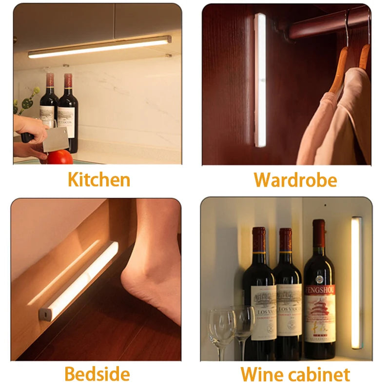 USB-C Rechargeable LED Motion Sensor Light Strip